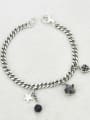 thumb Vintage Sterling Silver With Antique Silver Plated Vintage Chain Bracelets 1