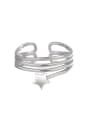 thumb 925 Sterling Silver Star Minimalist Stackable Ring 0