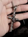 thumb Titanium Steel Cross Religious Hip Hop Necklace 2