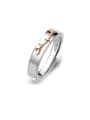thumb 925 Sterling Silver Deer Minimalist Couple Ring 2