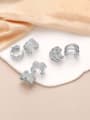 thumb Brass Cubic Zirconia Geometric Trend Clip Earring 0