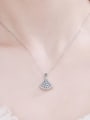 thumb Sterling Silver  0.62 CT Moissanite   Geometric Dainty  Pendant Necklace 1