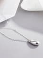 thumb 925 Sterling Silver  Smooth Water Drop Minimalist Necklace 2