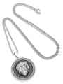 thumb Stainless steel Chain Alloy Pendant Lion Hip Hop Long Strand Necklace 0