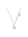 thumb 925 Sterling Silver Heart Minimalist Multi Strand Necklace 4