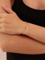 thumb Stainless steel Shell Heart Minimalist Link Bracelet 1