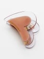 thumb Cellulose Acetate Minimalist Heart Zinc Alloy Jaw Hair Claw 4