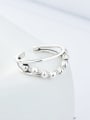 thumb 925 Sterling Silver  Round  BeadVintage Stackable Ring 3