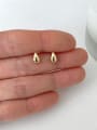 thumb 925 Sterling Silver  Smooth Water Drop Minimalist Stud Earring 2