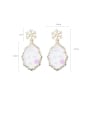 thumb Alloy With Gold Plated Fashion Irregular Drop Earrings 3