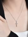 thumb 925 Sterling Silver Cross Minimalist Pendant Necklace 2