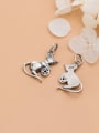 thumb 925 Sterling Silver With Black Gun Plated Cute Mouse Pendant Diy Accessories 3