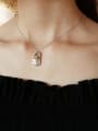 thumb 925 sterling silver simple irregular geometry Pendant Necklace 1
