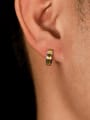 thumb Stainless steel Round Minimalist Huggie Earring 1