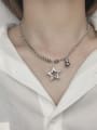 thumb Vintage Sterling Silver With Platinum Plated Vintage Star Necklaces 1