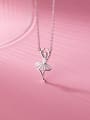 thumb 925 Sterling Silver  Cute Angel Pendant Necklace 2