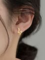 thumb 925 Sterling Silver Cubic Zirconia Snake Cute Stud Earring 1