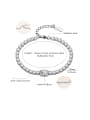 thumb Titanium Steel Cubic Zirconia Geometric Luxury Bracelet 1