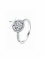 thumb 925 Sterling Silver Cubic Zirconia Round Dainty Band Ring 2