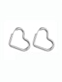thumb Stainless steel Heart Minimalist Huggie Earring 2