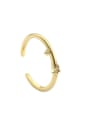 thumb Brass Cubic Zirconia Irregular Minimalist Band Ring 4