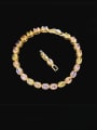 thumb Brass Cubic Zirconia Geometric Luxury Bracelet 1