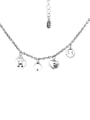 thumb 925 Sterling Silver  Vintage Letter Smiley  Pendant Necklace 3
