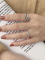 thumb 925 Sterling Silver Retro simple chain Stackable Ring 2