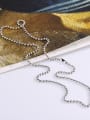 thumb 925 Sterling Silver Geometric Vintage Beaded Necklace 2