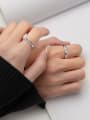 thumb 925 Sterling Silver Heart Minimalist Couple Ring 1