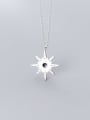 thumb 925 Sterling Silver  Vintage Flower Pendant Necklace 3