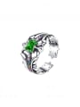 thumb 925 Sterling Silver Cubic Zirconia Cross Vintage Band Ring 2