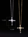 thumb 925 Sterling Silver Cubic Zirconia Cross Minimalist Regligious Necklace 4