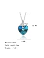 thumb 925 Sterling Silver Austrian Crystal Heart Classic Necklace 4