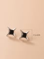 thumb 925 Sterling Silver Cubic Zirconia Star Minimalist Stud Earring 3