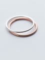 thumb 925 Sterling Silver Smooth Round Minimalist Free Size Ring 3