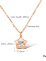 thumb Titanium Rhinestone Star Minimalist Necklace 3