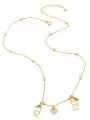 thumb Brass Cubic Zirconia Icon Boy girl Vintage Heart Pendant Necklace 0