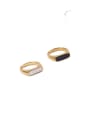 thumb Stainless steel Shell Geometric Minimalist Band Ring 0