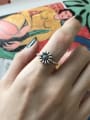 thumb 925 Sterling Silver flower daisy free size Ring 0