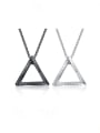 thumb Stainless steel Hip Hop Triangle  Pendant 0
