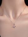 thumb 925 Sterling Silver Imitation Pearl 26 Letter Minimalist Necklace 1