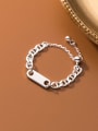 thumb 925 Sterling Silver Geometric Chain Minimalist Band Ring 2