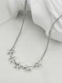 thumb Vintage Sterling Silver With Platinum Plated Fashion Hollow Star Necklaces 3