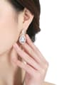 thumb Copper Cubic Zirconia Water Drop Minimalist Drop Earring 1