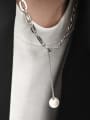 thumb 925 Sterling Silver Geometric Vintage Tassel Necklace 2
