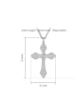thumb 925 Sterling Silver Cubic Zirconia Cross Dainty Necklace 2