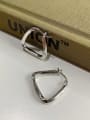 thumb 925 Sterling Silver Hollow Triangle Vintage Drop Earring 0