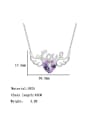 thumb 925 Sterling Silver Austrian Crystal Wing Classic Necklace 4