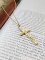 thumb Pure silver gold plated cross Jesus Necklace 0
